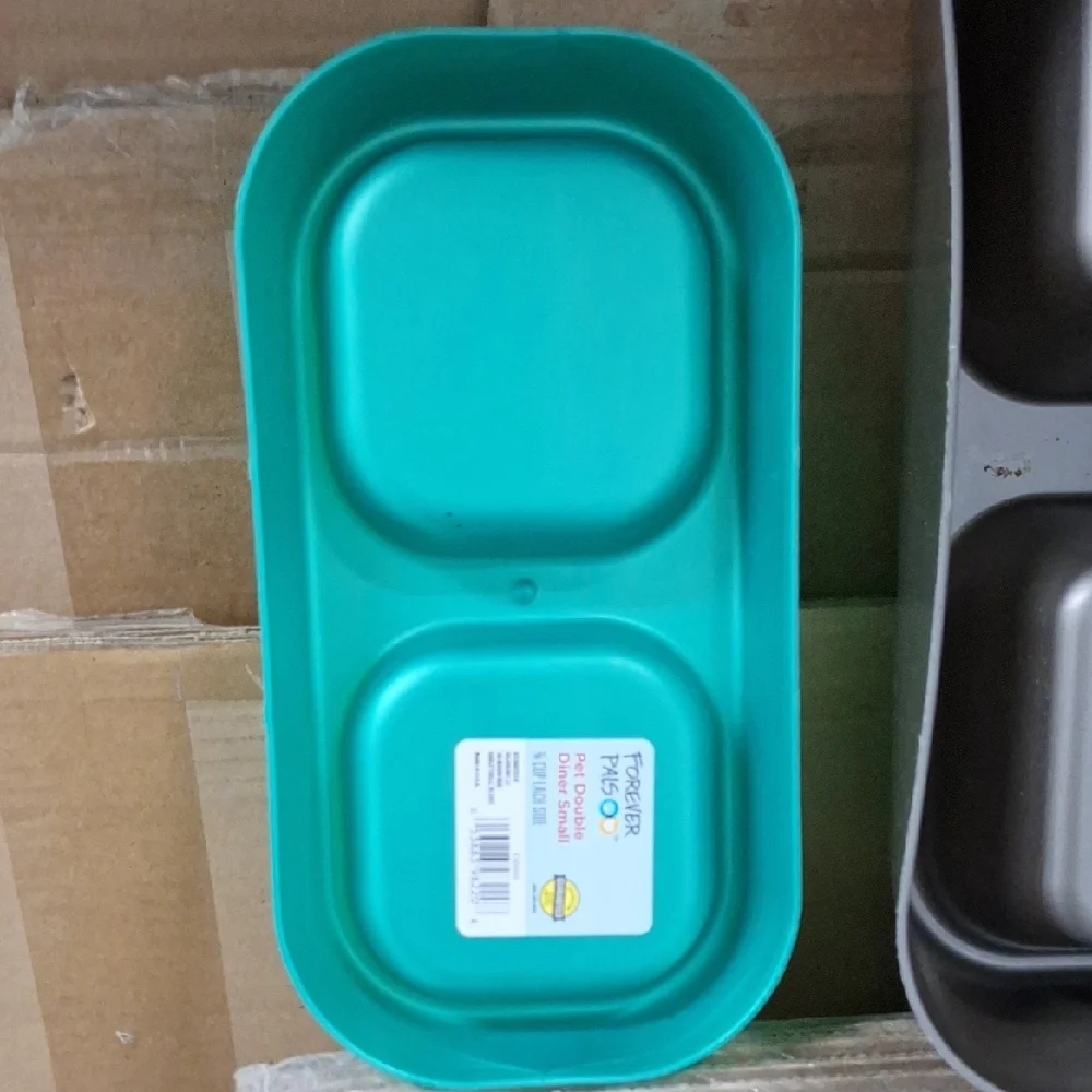Bundle Of 3 Bowls: Gray and Teal Dog Bowl Set